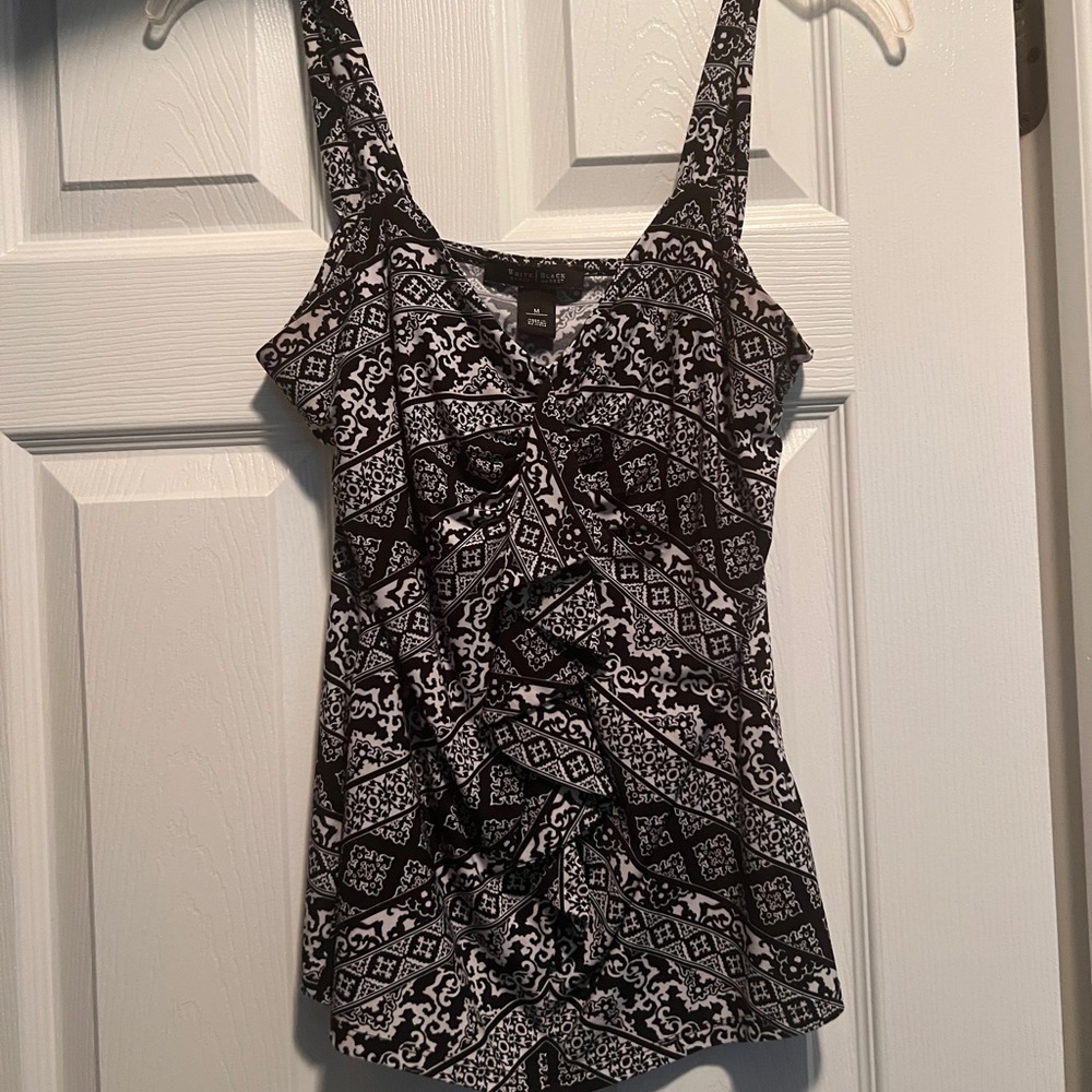 WHBM Black & white tank. Size M